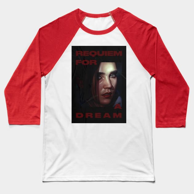 Requiem for a Dream Baseball T-Shirt by dmitryb1